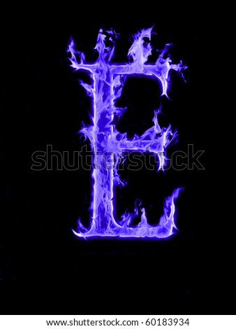 Blue Smoke Letter F Stock Photo 58816264 - Shutterstock