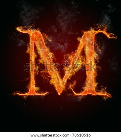 Fiery Letter M Font Stock Photos, Images, & Pictures | Shutterstock