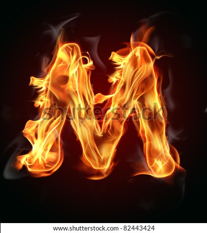 Fiery Letter M Font Stock Photos, Images, & Pictures | Shutterstock