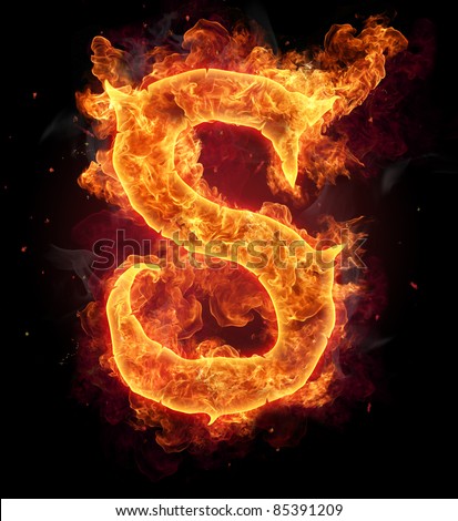 Fiery Letter S Font Stock Photos, Images, & Pictures | Shutterstock