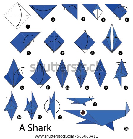 Origami Shark Stock Images, Royalty-Free Images & Vectors | Shutterstock