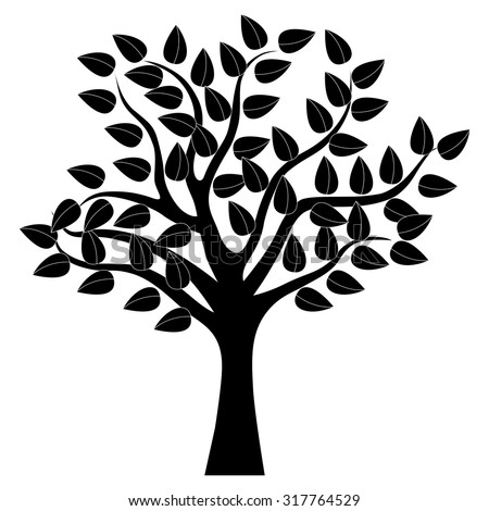 Decorative Simple Tree Stock Vector 149066183 - Shutterstock