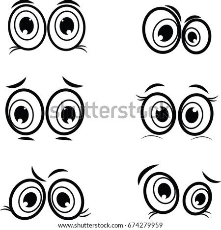 Eyes Owlsvector Set Stock Vector 92924176 - Shutterstock