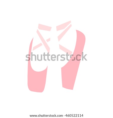 Pointe Shoes Cute Logo Hand Drawn Stock Vector 460522114 - Shutterstock