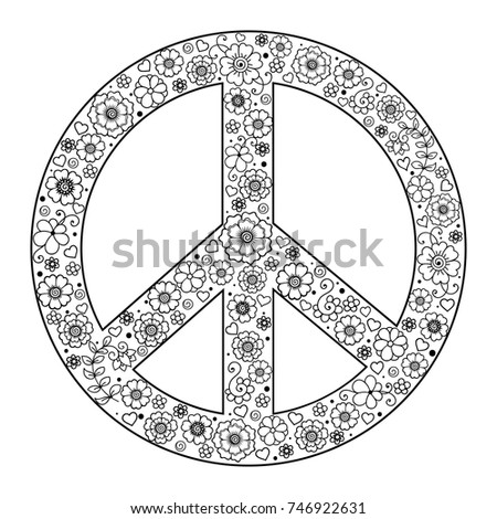 zentangle black peace symbol tattoo design stock vector 340675700 zentangle black peace symbol tattoo design stock vector 340675700
