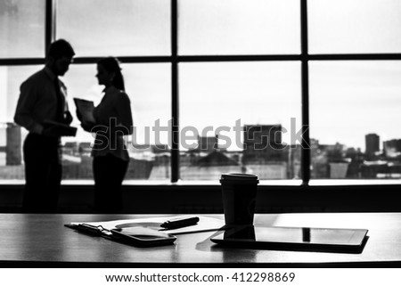 Four Business People Standing Looking White Stock Photo 160578452 ...