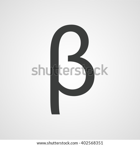 beta symbol latin letter icon vector stock vector 402568351 letter icon