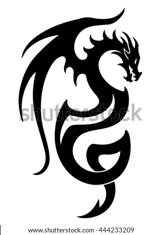 Dragon Tattoo Stock Vector 98335706 - Shutterstock