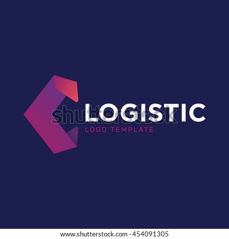 Logo Logistics Delivery Company Stock Vector 452206639 - Shutterstock