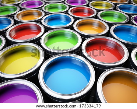 Paint cans color palette