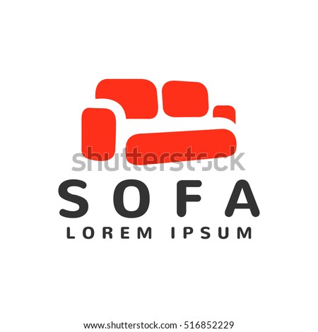 Furniture Logo template. Furniture icon. Furniture store logo. Furniture design. Furniture isolated. Sofa isolated. Sofa interior. Sofa icon.
