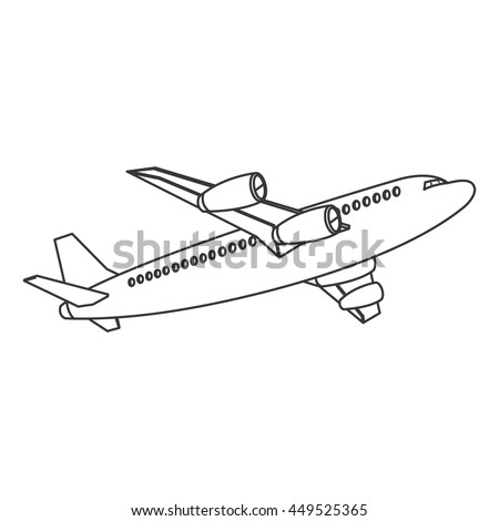 Airplane Isolated On White Background Stock Photo 404058694 - Shutterstock