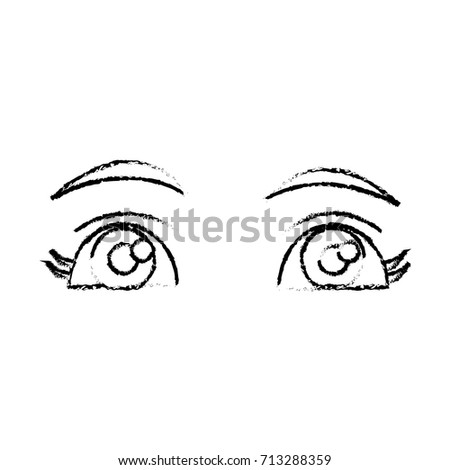 Various Types Woman Eyes Set Vector Stock Vector 524492353 - Shutterstock