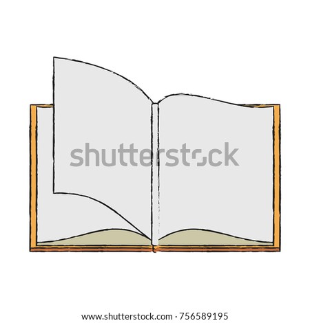 Empty Old Book Template Vector Cartoon Stock Vector 98881676 - Shutterstock