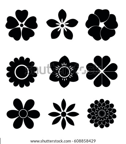 Flower Icon Stock Vector 226307218 - Shutterstock