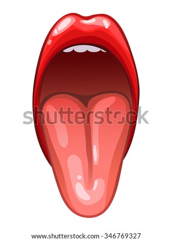 Showing Tongue Vector เวกเตอร์สต็อก 346769327 - Shutterstock
