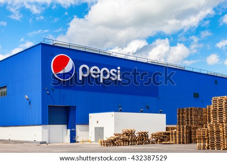 SAMARA, RUSSIA - MAY 22, 2016: Factory of Pepsi Corporation in Samara, Russia. PepsiCo Inc. is an American multinational food, snack and beverage corporation