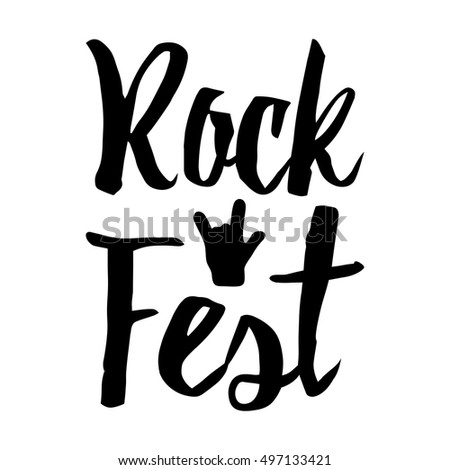 Rock Fest Badgelabel Vector Set Band Stock Vector 543405778 - Shutterstock
