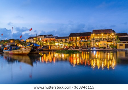 Hoi An during sunset