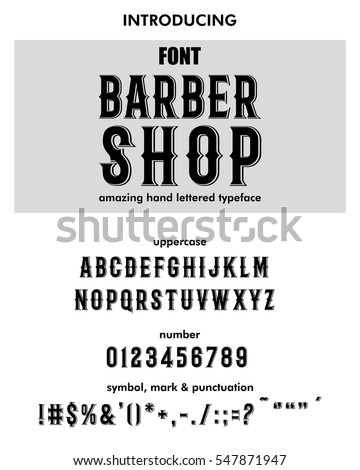 FontAlphabetScriptTypefaceLabelModern Barber Shop Typeface For FontAlphabetScriptTypefaceLabelModern Barber Shop Typeface For