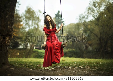 Girl swinging in a dress Girls fucking eachother up the butt
