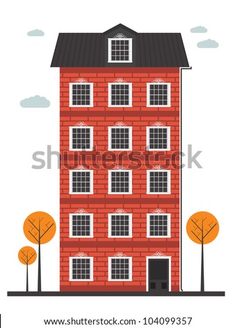 Cartoon Building Stock Vector 104099357 - Shutterstock