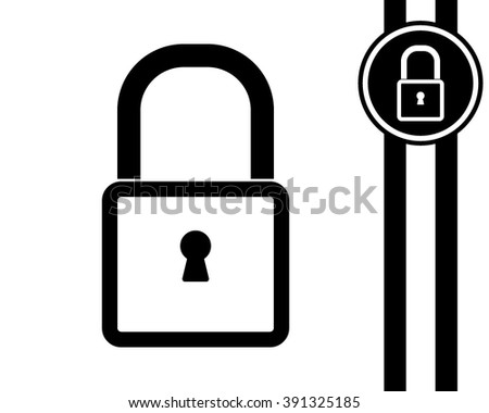 Vector Padlock Key Illustration Stock Vector 51122227 - Shutterstock