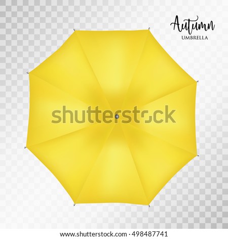 Download Vector Classic Yellow Round Rain Umbrella Stock Vector ...