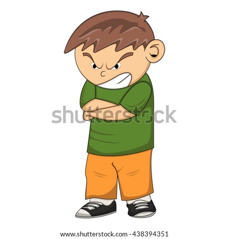 Illustration Sick Boy Cartoon Stock Vector 125486528 - Shutterstock