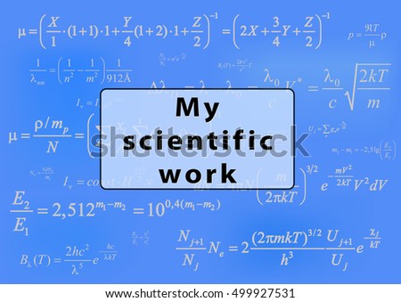 Scientific Background With Formula Scientific Background With Formula