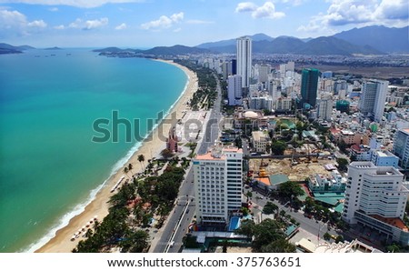 Panoramic view of Nha Trang, Vietnam