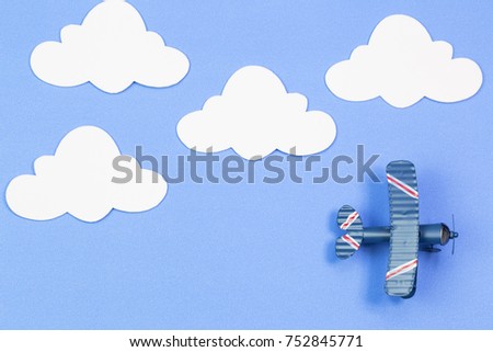 Funny Airplane Cartoon Blank Banner On Stock Vector 142135228 ...