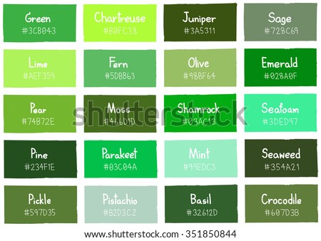 Green Tone Color Shade Background Code Stock Vector ...