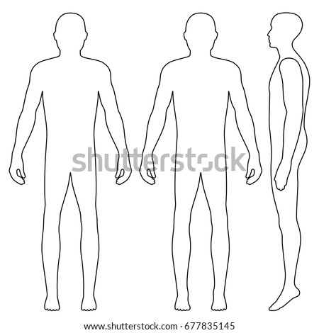 Full Body Side View Coloring Pages