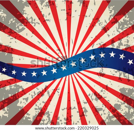 Stars Stripes Perspective Background Disappearing Horizontal Stock ...