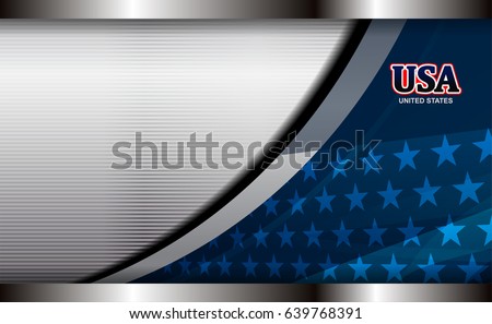 usa american flag color background for Independence Day and other events, vector illustration