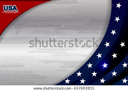 USA American flag background for Independence Day, Memorial Day and other events, Vector illustration