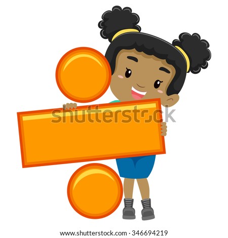 Printables Division division stock photos royalty free images vectors shutterstock vector illustration of a girl holding symbol