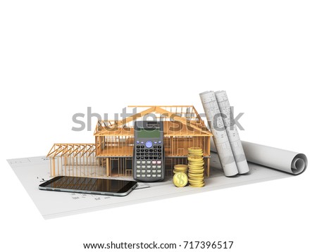 Building materials for a house