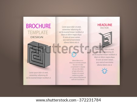 tri fold poster template