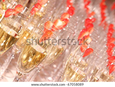 Welcome drinks - stock photo
