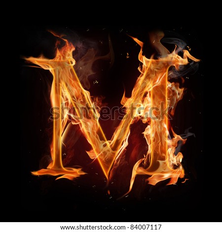 Fiery Letter M Font Stock Photos, Images, & Pictures | Shutterstock