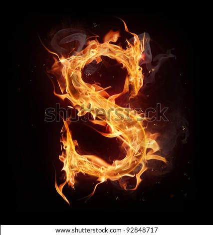 Fiery Letter S Font Stock Photos, Images, & Pictures | Shutterstock