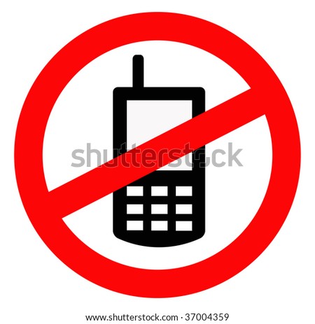 Ban Telephone Symbol Phone Prohibited Call Stock Vector 320470475 ...