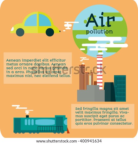 Poster Air Pollution Stock Vector 400941634 - Shutterstock