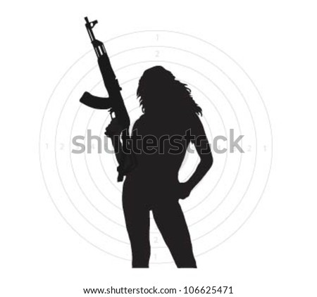 Girl With Gun Stock Images, Royalty-Free Images & Vectors ...