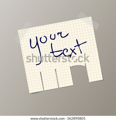 tear off template