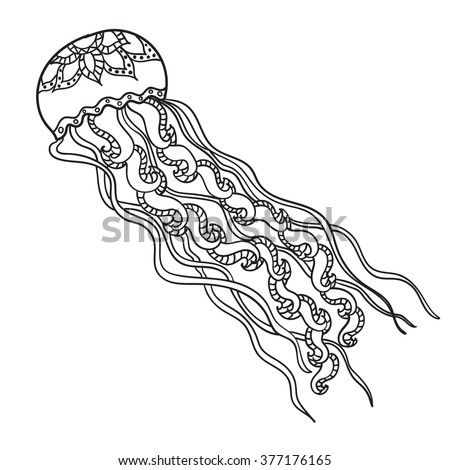 Jellyfish Adult Coloring Pages Free 5