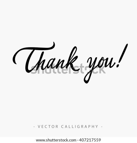 Thank You In Cursive Font