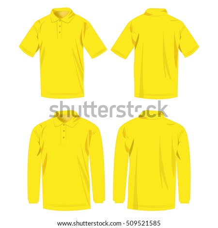 Realistic Polo Shirt Template Only Linear Stock Vector 32563297 ...